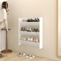 vidaXL Scarpiera a Muro Bianco 80x18x90 cm in Truciolato vidaXL Scarpiera a Muro Bianco 80x18x90 cm in Truciolato