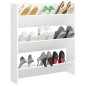 vidaXL Scarpiera a Muro Bianco 80x18x90 cm in Truciolato vidaXL Scarpiera a Muro Bianco 80x18x90 cm in Truciolato