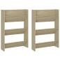 vidaXL Scarpiere Muro 2 pz Rovere Sonoma 60x18x90 cm in Truciolato