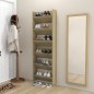 vidaXL Scarpiere Muro 2 pz Rovere Sonoma 60x18x90 cm in Truciolato