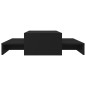 vidaXL Set Tavolini Salotto Estraibili Neri 100x100x26,5cm Truciolato vidaXL Set Tavolini Salotto Estraibili Neri 100x100x26,5cm Truciolato