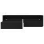 vidaXL Set Tavolini Salotto Estraibili Neri 100x100x26,5cm Truciolato vidaXL Set Tavolini Salotto Estraibili Neri 100x100x26,5cm Truciolato