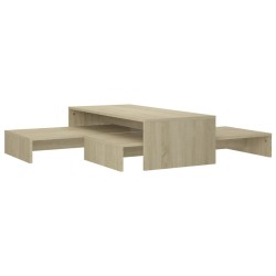 vidaXL Tavolini Sala Estraibili Rovere Sonoma100x100x26,5cm Truciolato