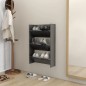 vidaXL Scarpiera a Muro Grigio Lucido 60x18x90 cm in Truciolato vidaXL Scarpiera a Muro Grigio Lucido 60x18x90 cm in Truciolato