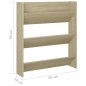 vidaXL Scarpiera a Muro Rovere Sonoma 80x18x90 cm in Truciolato vidaXL Scarpiera a Muro Rovere Sonoma 80x18x90 cm in Truciolato