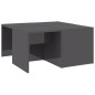 vidaXL Tavolini da Salotto 4 pz Grigio Lucido 33x33x33cm in Truciolato vidaXL Tavolini da Salotto 4 pz Grigio Lucido 33x33x33cm in Truciolato