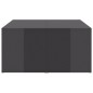 vidaXL Tavolini da Salotto 4 pz Grigio Lucido 33x33x33cm in Truciolato vidaXL Tavolini da Salotto 4 pz Grigio Lucido 33x33x33cm in Truciolato