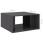 vidaXL Tavolini da Salotto 4 pz Grigio Lucido 33x33x33cm in Truciolato vidaXL Tavolini da Salotto 4 pz Grigio Lucido 33x33x33cm in Truciolato