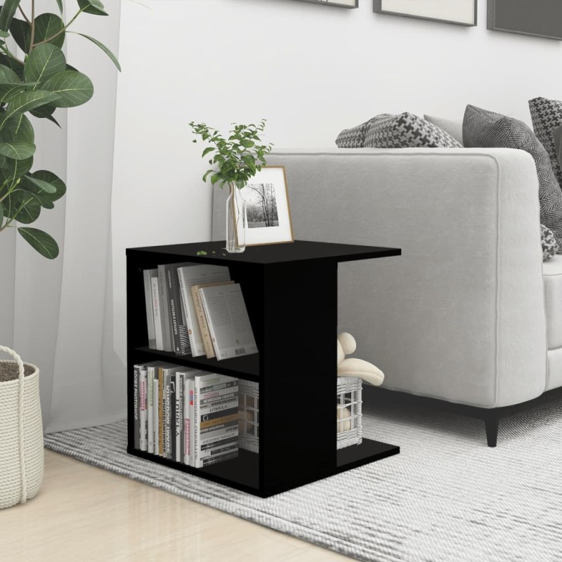 vidaXL Tavolino Nero 45x45x48 cm in Truciolato vidaXL Tavolino Nero 45x45x48 cm in Truciolato