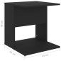 vidaXL Tavolino Nero 45x45x48 cm in Truciolato vidaXL Tavolino Nero 45x45x48 cm in Truciolato