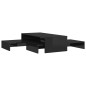 vidaXL Set Tavolini Estraibili Nero Lucido 100x100x26,5cm vidaXL Set Tavolini Estraibili Nero Lucido 100x100x26,5cm