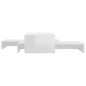 vidaXL Set Tavolini ad Incastro Bianco Lucido 100x100x26,5 cm vidaXL Set Tavolini ad Incastro Bianco Lucido 100x100x26,5 cm