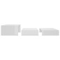 vidaXL Set Tavolini ad Incastro Bianco Lucido 100x100x26,5 cm vidaXL Set Tavolini ad Incastro Bianco Lucido 100x100x26,5 cm