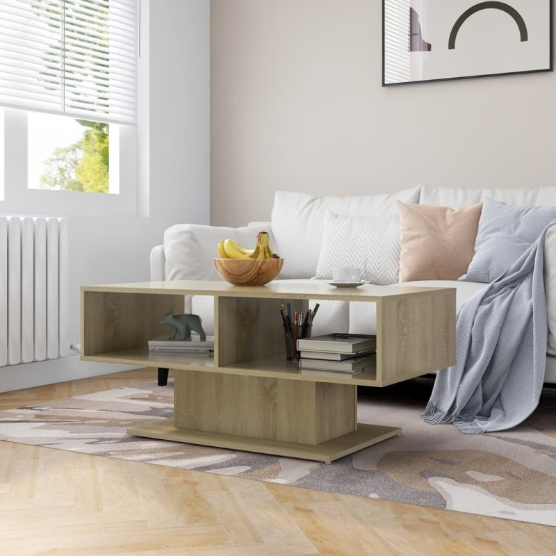 vidaXL Tavolino da Caffè Rovere Sonoma 103,5x50x44,5 cm in Truciolato vidaXL Tavolino da Caffè Rovere Sonoma 103,5x50x44,5 cm in Truciolato