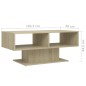 vidaXL Tavolino da Caffè Rovere Sonoma 103,5x50x44,5 cm in Truciolato vidaXL Tavolino da Caffè Rovere Sonoma 103,5x50x44,5 cm in Truciolato