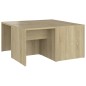 vidaXL Tavolini da Salotto 4 pz Rovere Sonoma 33x33x33cm in Truciolato vidaXL Tavolini da Salotto 4 pz Rovere Sonoma 33x33x33cm in Truciolato
