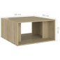 vidaXL Tavolini da Salotto 4 pz Rovere Sonoma 33x33x33cm in Truciolato vidaXL Tavolini da Salotto 4 pz Rovere Sonoma 33x33x33cm in Truciolato