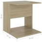 vidaXL Tavolino Rovere Sonoma 45x45x48 cm in Truciolato vidaXL Tavolino Rovere Sonoma 45x45x48 cm in Truciolato