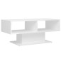 vidaXL Tavolino da Caffè Bianco Lucido 103,5x50x44,5 cm in Truciolato