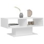 vidaXL Tavolino da Caffè Bianco Lucido 103,5x50x44,5 cm in Truciolato