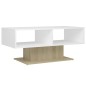 vidaXL Tavolino Salotto Bianco Rovere Sonoma 103,5x50x44,5 Multistrato vidaXL Tavolino Salotto Bianco Rovere Sonoma 103,5x50x44,5 Multistrato