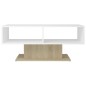 vidaXL Tavolino Salotto Bianco Rovere Sonoma 103,5x50x44,5 Multistrato vidaXL Tavolino Salotto Bianco Rovere Sonoma 103,5x50x44,5 Multistrato