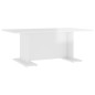 vidaXL Tavolino da Caffè Bianco Lucido 103,5x60x40 cm in Truciolato vidaXL Tavolino da Caffè Bianco Lucido 103,5x60x40 cm in Truciolato