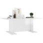 vidaXL Tavolino da Caffè Bianco Lucido 103,5x60x40 cm in Truciolato vidaXL Tavolino da Caffè Bianco Lucido 103,5x60x40 cm in Truciolato