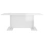 vidaXL Tavolino da Caffè Bianco Lucido 103,5x60x40 cm in Truciolato vidaXL Tavolino da Caffè Bianco Lucido 103,5x60x40 cm in Truciolato