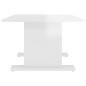 vidaXL Tavolino da Caffè Bianco Lucido 103,5x60x40 cm in Truciolato vidaXL Tavolino da Caffè Bianco Lucido 103,5x60x40 cm in Truciolato