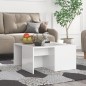 vidaXL Tavolini da Salotto 4 pz Bianco Lucido 33x33x33cm in Truciolato vidaXL Tavolini da Salotto 4 pz Bianco Lucido 33x33x33cm in Truciolato