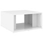 vidaXL Tavolini da Salotto 4 pz Bianco Lucido 33x33x33cm in Truciolato vidaXL Tavolini da Salotto 4 pz Bianco Lucido 33x33x33cm in Truciolato
