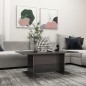 vidaXL Tavolino da Caffè Grigio Lucido 103,5x60x40 cm in Truciolato