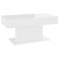 vidaXL Tavolino da Salotto Bianco Lucido 96x50x45 cm in Truciolato vidaXL Tavolino da Salotto Bianco Lucido 96x50x45 cm in Truciolato