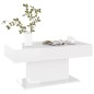vidaXL Tavolino da Salotto Bianco Lucido 96x50x45 cm in Truciolato vidaXL Tavolino da Salotto Bianco Lucido 96x50x45 cm in Truciolato