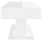 vidaXL Tavolino da Salotto Bianco Lucido 96x50x45 cm in Truciolato vidaXL Tavolino da Salotto Bianco Lucido 96x50x45 cm in Truciolato