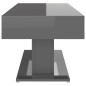 vidaXL Tavolino da Salotto Grigio Lucido 96x50x45 cm in Truciolato vidaXL Tavolino da Salotto Grigio Lucido 96x50x45 cm in Truciolato