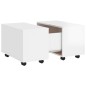 vidaXL Tavolino da Salotto Bianco Lucido 60x60x38 cm in Truciolato