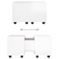 vidaXL Tavolino da Salotto Bianco Lucido 60x60x38 cm in Truciolato