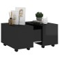 vidaXL Tavolino da Salotto Nero Lucido 60x60x38 cm in Truciolato vidaXL Tavolino da Salotto Nero Lucido 60x60x38 cm in Truciolato