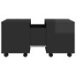 vidaXL Tavolino da Salotto Nero Lucido 60x60x38 cm in Truciolato vidaXL Tavolino da Salotto Nero Lucido 60x60x38 cm in Truciolato