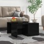 vidaXL Tavolini da Salotto 4 pz Nero Lucido 33x33x33cm in Truciolato vidaXL Tavolini da Salotto 4 pz Nero Lucido 33x33x33cm in Truciolato