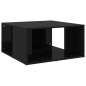 vidaXL Tavolini da Salotto 4 pz Nero Lucido 33x33x33cm in Truciolato vidaXL Tavolini da Salotto 4 pz Nero Lucido 33x33x33cm in Truciolato