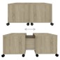 vidaXL Tavolino da Caffè Rovere Sonoma 75x75x38 cm in Truciolato vidaXL Tavolino da Caffè Rovere Sonoma 75x75x38 cm in Truciolato