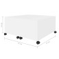 vidaXL Tavolino da Caffè Bianco 75x75x38 cm in Truciolato vidaXL Tavolino da Caffè Bianco 75x75x38 cm in Truciolato