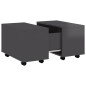 vidaXL Tavolino da Salotto Grigio Lucido 60x60x38 cm in Truciolato vidaXL Tavolino da Salotto Grigio Lucido 60x60x38 cm in Truciolato