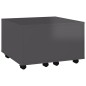 vidaXL Tavolino da Salotto Grigio Lucido 60x60x38 cm in Truciolato vidaXL Tavolino da Salotto Grigio Lucido 60x60x38 cm in Truciolato