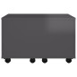 vidaXL Tavolino da Salotto Grigio Lucido 60x60x38 cm in Truciolato vidaXL Tavolino da Salotto Grigio Lucido 60x60x38 cm in Truciolato