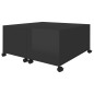 vidaXL Tavolino da Caffè Nero Lucido 75x75x38 cm in Truciolato vidaXL Tavolino da Caffè Nero Lucido 75x75x38 cm in Truciolato