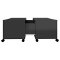 vidaXL Tavolino da Caffè Nero Lucido 75x75x38 cm in Truciolato vidaXL Tavolino da Caffè Nero Lucido 75x75x38 cm in Truciolato